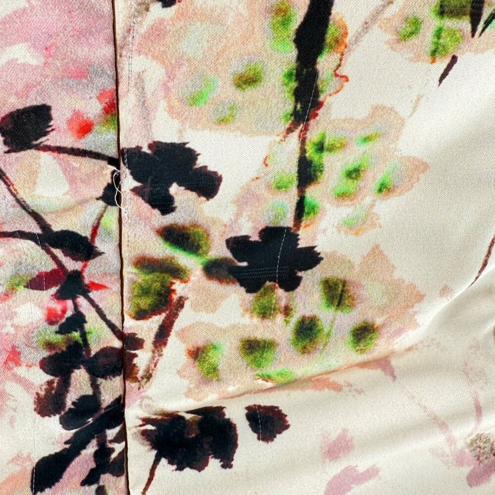 Katie May Los Angeles Floral Print Strapless Gown Pink Multicolor M 100% Polyest - Picture 9 of 12